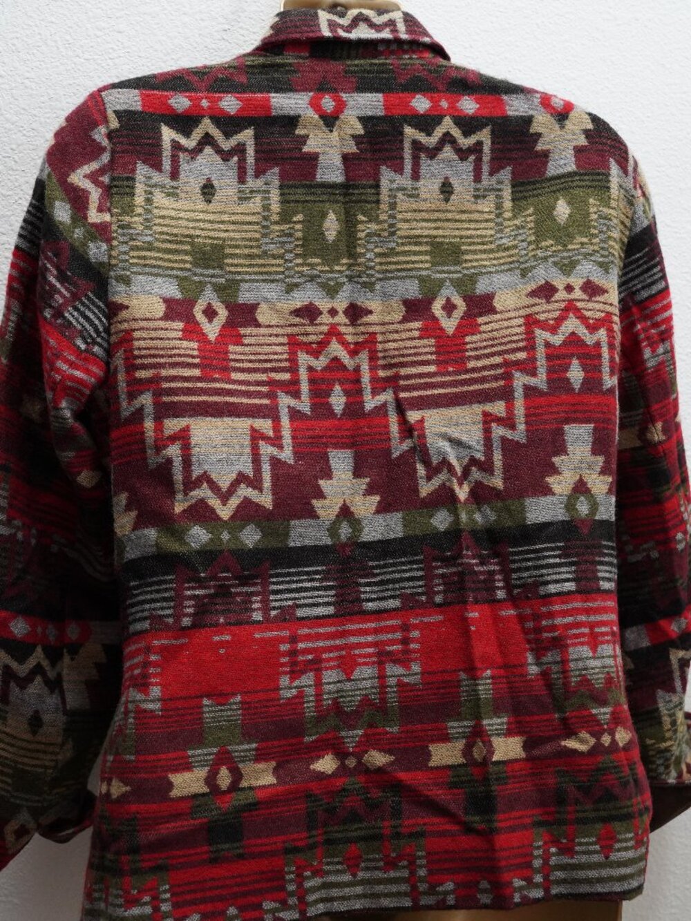 Coldwater Creek Southwestern Wool Blend Blazer Jacket size 10 - Picture 6 of 6